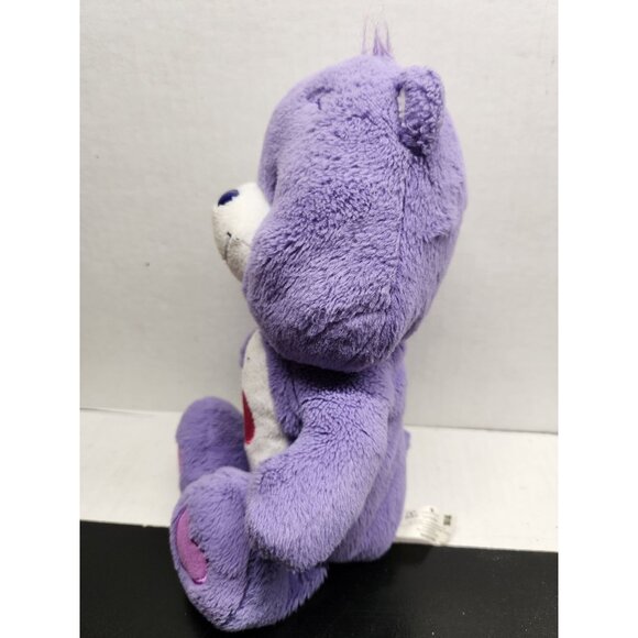 Care Bears Plush Harmony Bear Purple Stuffed Bear 8" Smiling Flower By Hasbro - Picture 3 of 9